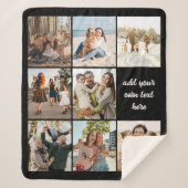 Personalisiert 8 Foto Collage Sherpa Blanket Sherpadecke (Vorderseite)