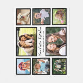 Personalisiert 8 FotoCollage Fleecedecke (Vorderseite)