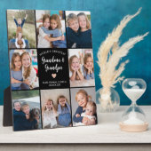Personalisiert 8 FotoCollage Großeltern Moderne Fotoplatte (Seite)