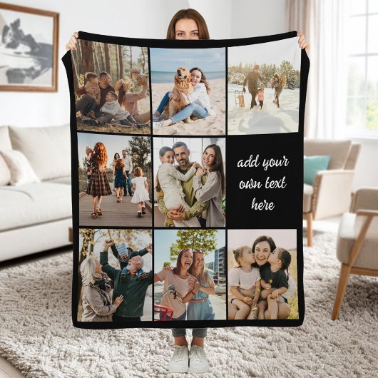 Personalisiert 8 Fotolack Fleece Blanket