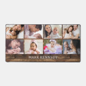 Personalisiert 8 Fotomaterial Rustikales Holz Schreibtischunterlage (Vorderseite)