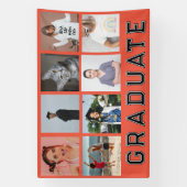 Personalisiert 8 Fotos Abschluss Graduate Party Banner (Vertikal)