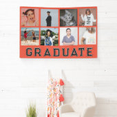 Personalisiert 8 Fotos Abschluss Graduate Party Banner (InSitu)