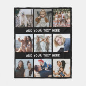 Personalisiert 9 FotoCollage Fleecedecke (Vorderseite)