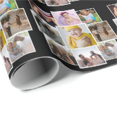 Personalisiert 9 FotoCollage Geschenkpapier (Rolleneckpunkt)