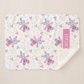 Personalisiert Abby Cadabby Sparkle Muster Sherpadecke (Vorderseite (Horizontal))