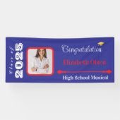 Personalisiert Abschluss Banner Foto, Name 2025 (Horizontal)