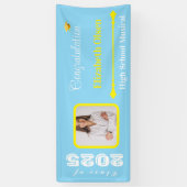 Personalisiert Abschluss Banner Foto, Name 2025 (Vertikal)