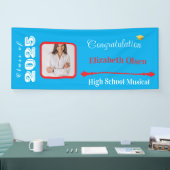 Personalisiert Abschluss Banner Foto, Name 2025 (Messe)