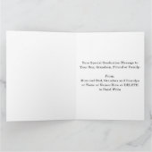 Personalisiert, Abschluss Card für Sohn, Großson o Karte (Innenseite)