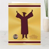 Personalisiert, Abschluss Card für Sohn, Großson o Karte (Rückseite)