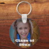 Personalisiert Abschluss Foto Schlüsselanhänger (Vorderseite)
