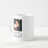 Personalisiert Abschluss Foto Song Playlist Kaffeetasse (Vorderseite Links)
