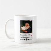 Personalisiert Abschluss Foto Song Playlist Kaffeetasse (Links)