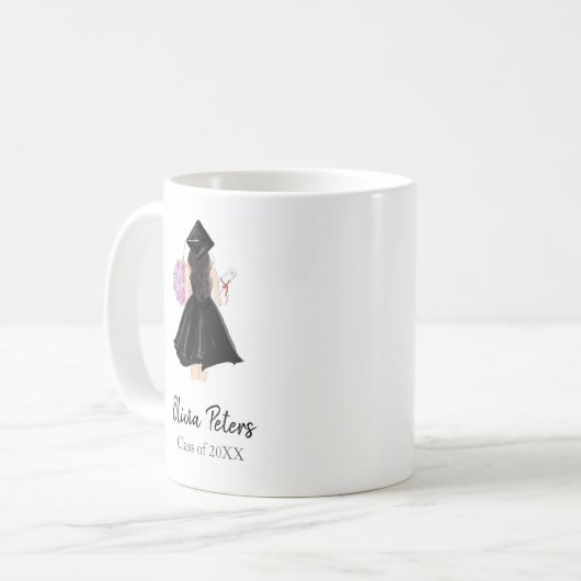 personalisiert, Abschluss, Klasse 20XX, Kaffeetasse (Vorderseite Links)