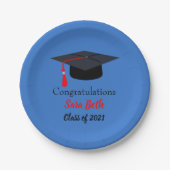 Personalisiert Abschluss Party Teller (Vorderseite)