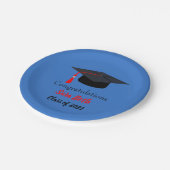 Personalisiert Abschluss Party Teller (Schrägansicht)