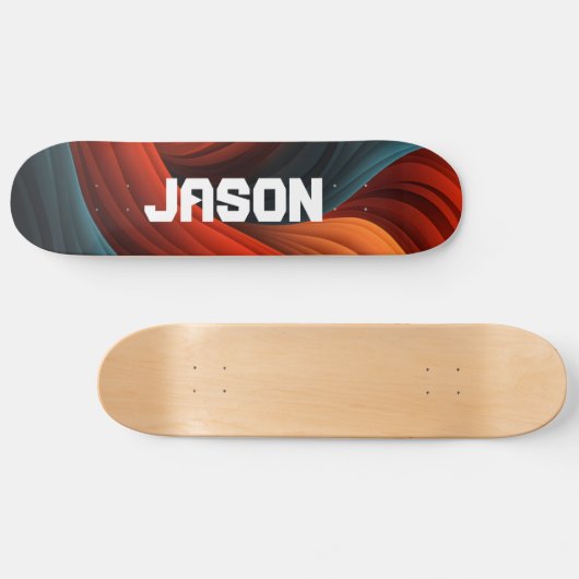 Personalisiert Abstrakt Skateboard (Horizontal)