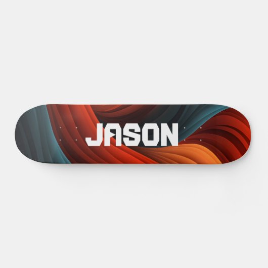 Personalisiert Abstrakt Skateboard (Horizontal)