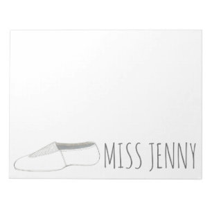 Personalisiert Acro Tumbling Dance Gym Coach Lehre Notizblock