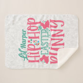 Personalisiert ADD NAME Lil Hip Hop Ostersonne Sherpadecke (Vorderseite (Horizontal))