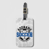 Personalisiert ADD NAME Soccer Player Team Krawatt Gepäckanhänger (Vorderseite Vertikal)