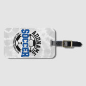 Personalisiert ADD NAME Soccer Player Team Krawatt Gepäckanhänger (Vorderseite (Horizontal))