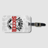 Personalisiert ADD NAME Soccer Player Team Krawatt Gepäckanhänger (Vorderseite (Horizontal))