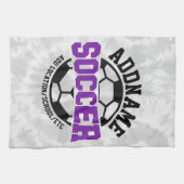 Personalisiert ADD NAME Soccer Player Team Krawatt Geschirrtuch (Horizontal)