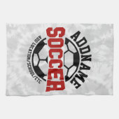 Personalisiert ADD NAME Soccer Player Team Krawatt Geschirrtuch (Horizontal)