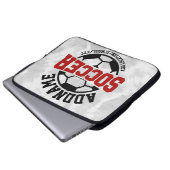 Personalisiert ADD NAME Soccer Player Team Krawatt Laptopschutzhülle (Vorne Knopf)