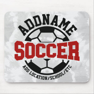 Personalisiert ADD NAME Soccer Player Team Krawatt Mousepad