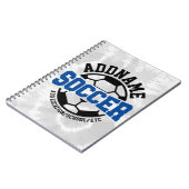 Personalisiert ADD NAME Soccer Player Team Krawatt Notizblock (Linke Seite)