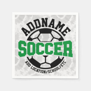 Personalisiert ADD NAME Soccer Player Team Krawatt Serviette
