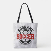 Personalisiert ADD NAME Soccer Player Team Krawatt Tasche (Rückseite)