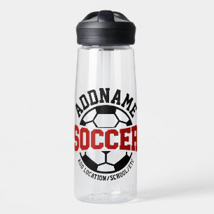 Personalisiert ADD NAME Soccer Player Team Krawatt Trinkflasche