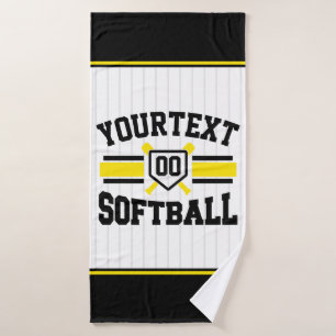 Personalisiert ADD NAME Software Player Varsity Te Badhandtuch Set