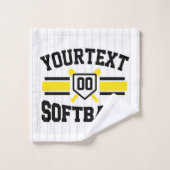 Personalisiert ADD NAME Software Player Varsity Te Badhandtuch Set (Waschlappen)
