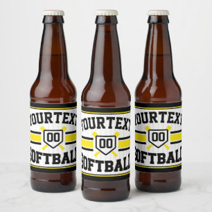 Personalisiert ADD NAME Software Player Varsity Te Bierflaschenetikett