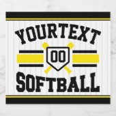 Personalisiert ADD NAME Software Player Varsity Te Bierflaschenetikett (Einzelnes Label)