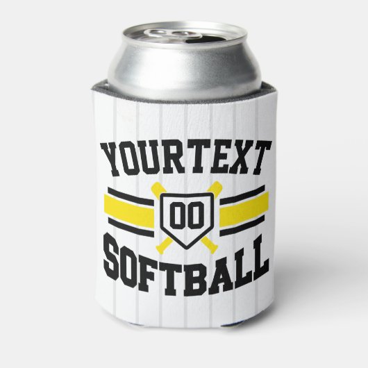 Personalisiert ADD NAME Software Player Varsity Te Dosenkühler (Kanne Rückseite)