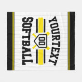 Personalisiert ADD NAME Software Player Varsity Te Fleecedecke (Vorderseite (Horizontal))