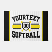 Personalisiert ADD NAME Software Player Varsity Te Fußmatte (Vorderseite)