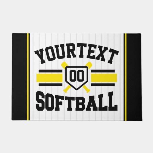 Personalisiert ADD NAME Software Player Varsity Te Fußmatte (Vorderseite)