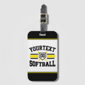 Personalisiert ADD NAME Software Player Varsity Te Gepäckanhänger (Vorderseite Vertikal)