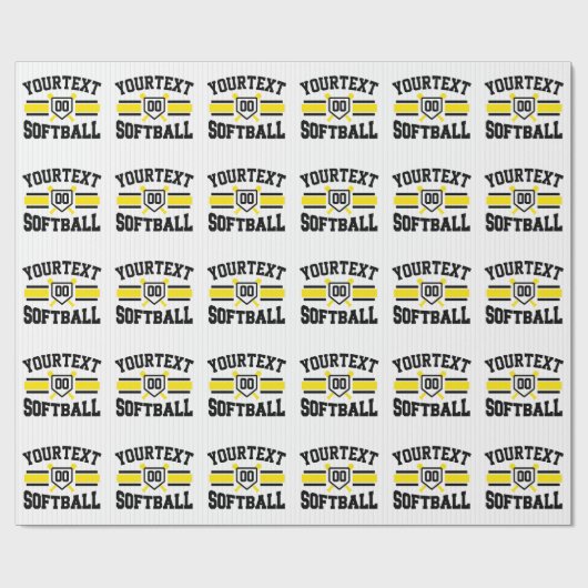 Personalisiert ADD NAME Software Player Varsity Te Geschenkpapier (Flach)