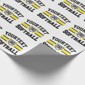 Personalisiert ADD NAME Software Player Varsity Te Geschenkpapier (Ecke)