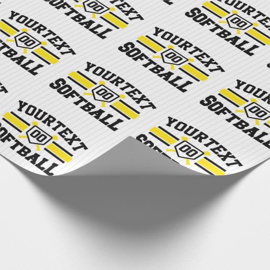 Personalisiert ADD NAME Software Player Varsity Te Geschenkpapier (Ecke)