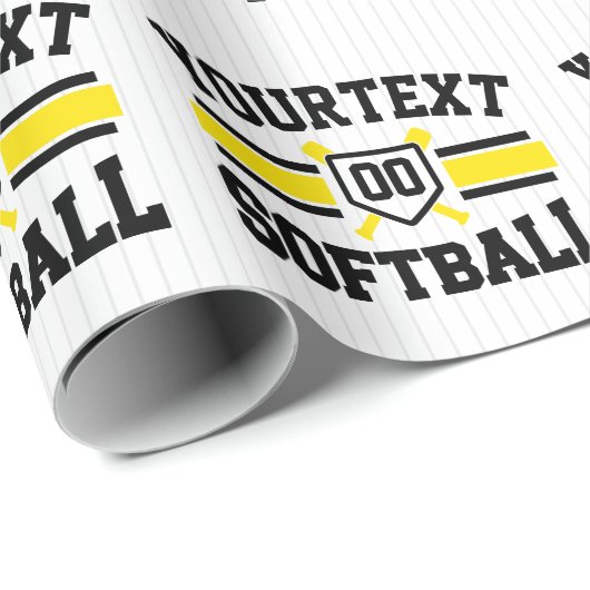 Personalisiert ADD NAME Software Player Varsity Te Geschenkpapier (Rolleneckpunkt)