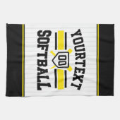 Personalisiert ADD NAME Software Player Varsity Te Geschirrtuch (Horizontal)